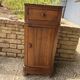 Antique solid wood bedside table / small accent piece of furniture