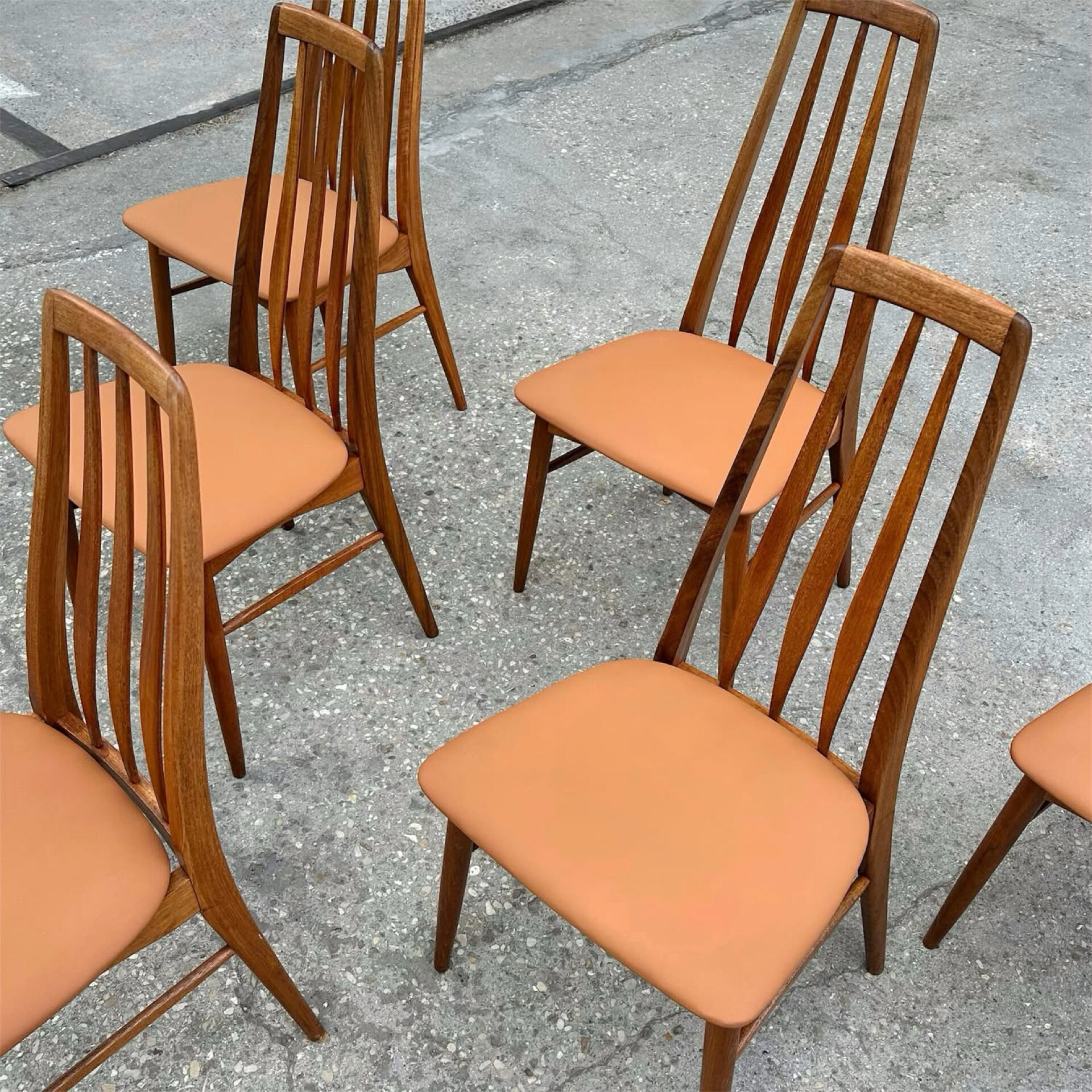 Suite de 6 chaises par Niels Koefoed, 1960