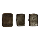 Lot de trois étuis a cigarette