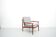 Danish Teak lounge chair in grey by Glostrup, 1950s