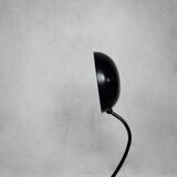 Vintage Bauhaus German Minimalist Black Metal Desk Lamp from Gebrüder Cosack Gecos, 1940s
