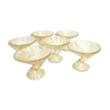 Set of 6 art deco dessert cuts