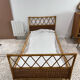 Vintage 1 place rattan bed
