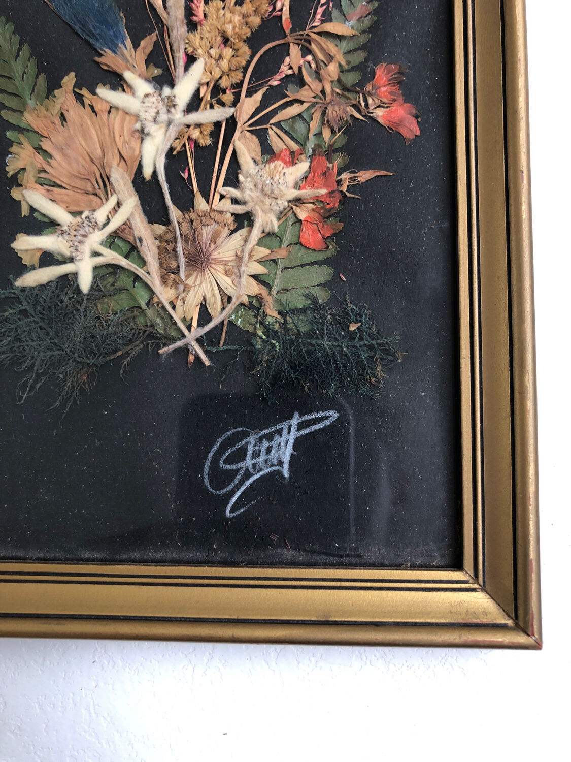 Natural flower frame