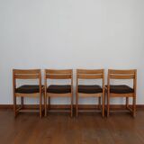 4 chairs sleigh Maison Regain