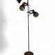 Vintage brown floor lamp with 3 spotlights