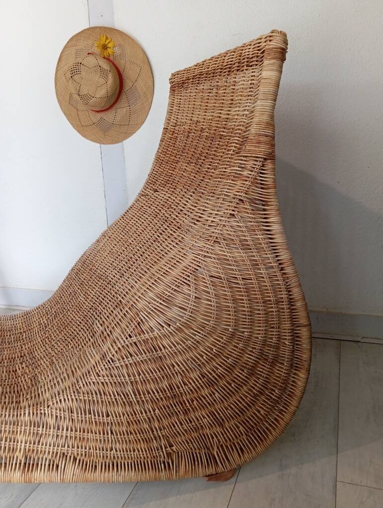 Carl Ojerstam rattan lounge chair