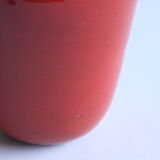 Red glazed ceramic vase by Paco, Belgium 1960s