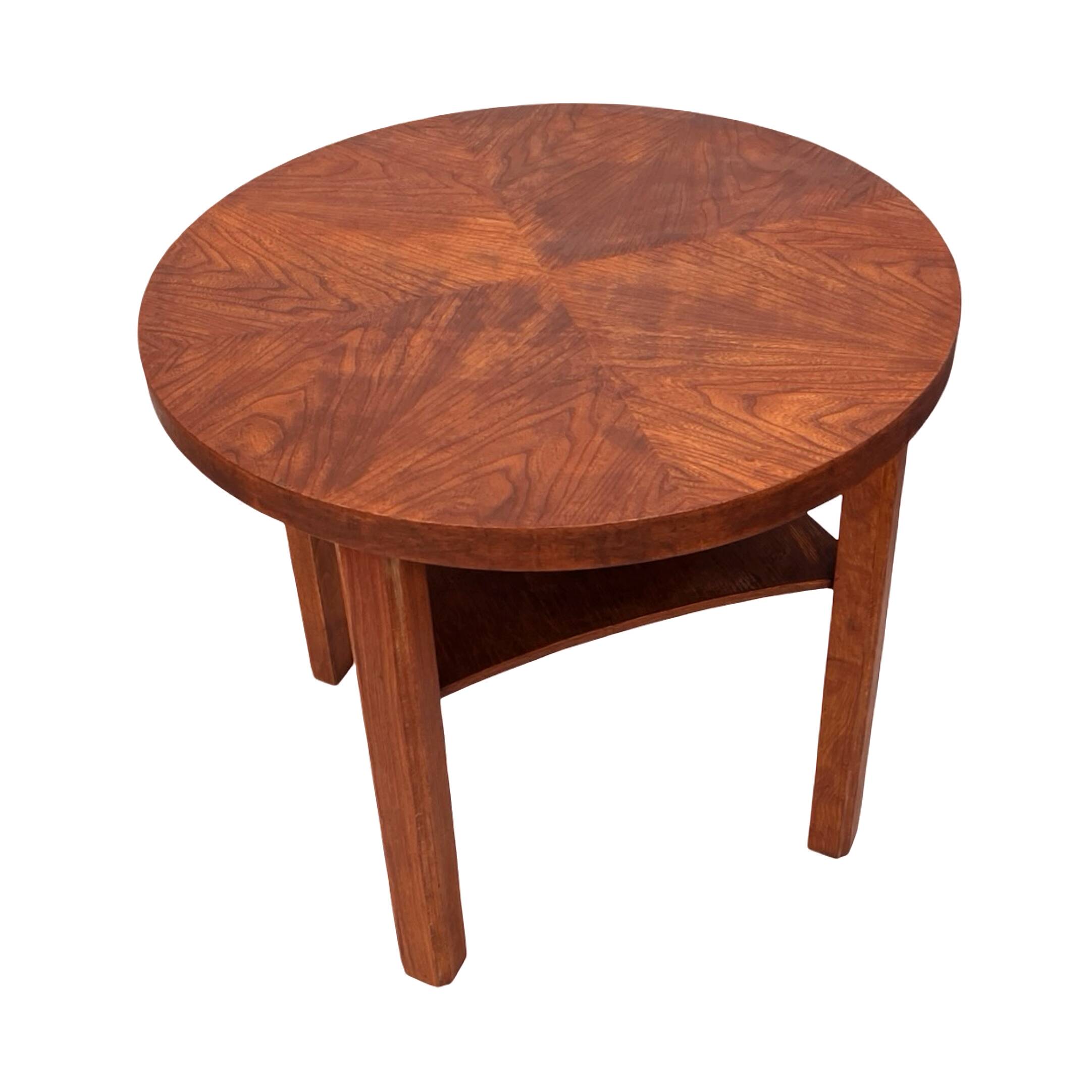 Round coffee table, Mid-Century, Art Deco, after renovation, Germany, 1960s