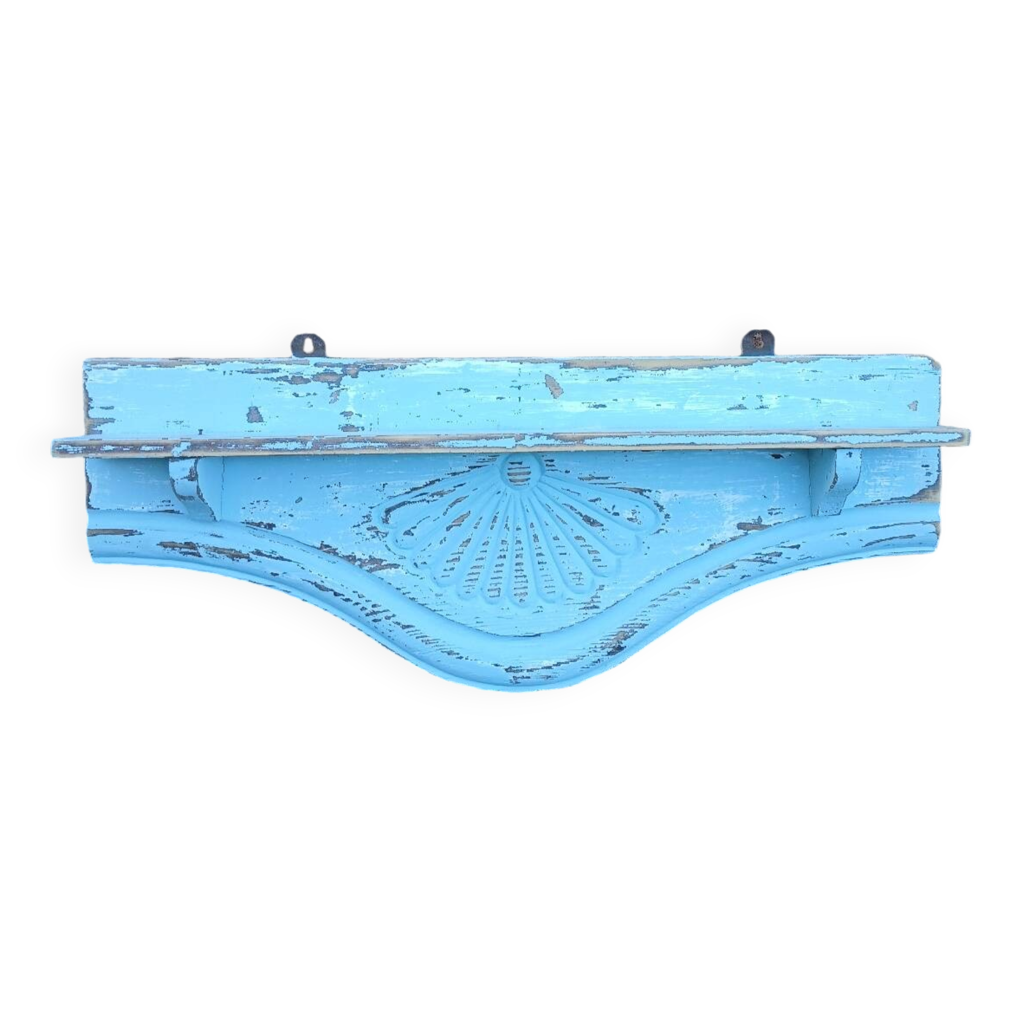Old wooden wall shelf