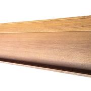 Extra long floating sideboard / wall shelf in teak 210 cm, Denmark 1960s