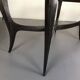 Vintage Italian wood and white marble dining table from 1950s