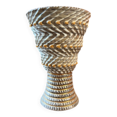 Vintage vase, French ceramic – Breugnot / Brisdoux workshop – 1960s