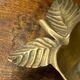 Apple-shaped brass ashtray