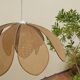 Lotus flower suspension in vintage cannage