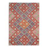 1970s Vintage Turkish Oushak Handmade Wool Cotton Red Area Rug 170x236