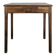 Small oak side table with one drawer, 19th-century tapered legs.