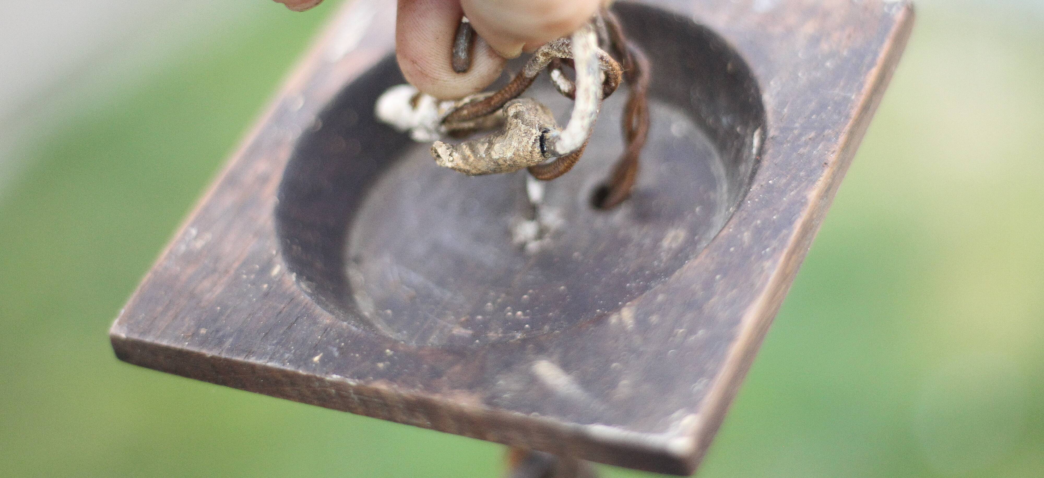 Wooden pendant light, vintage pendant light, 2-light wooden hanging lamp, Gothic