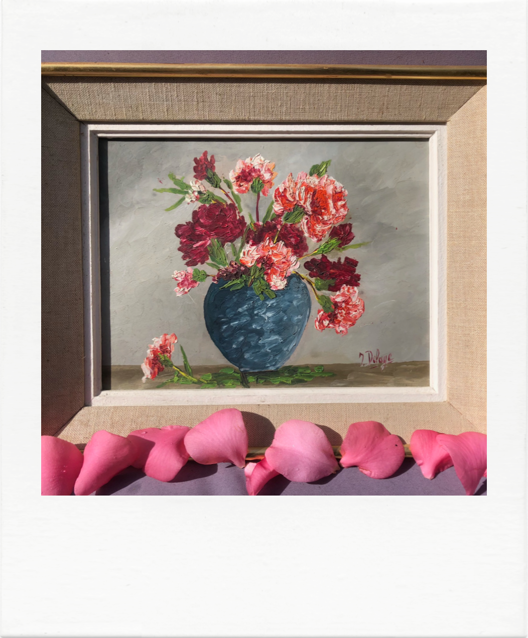 Oil on canvas bouquet