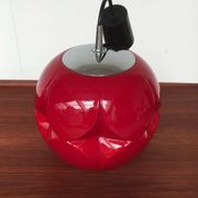 Vintage German space age glass ball pendant lamp by Peill & Putzler, 1970s.