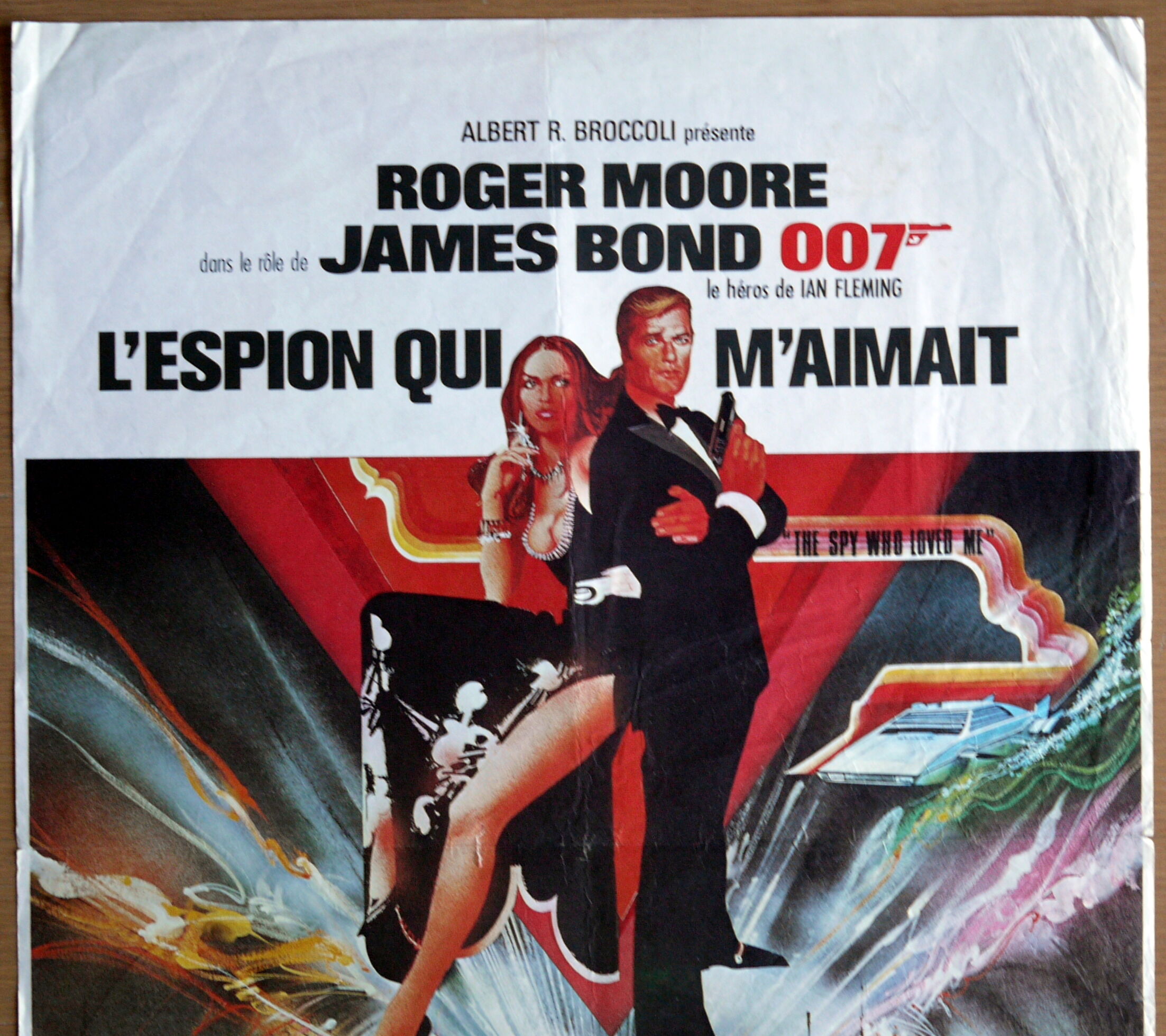 Original movie poster "The Spy Who Loved Me" Roger Moore - James Bond 007