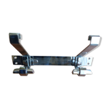 Chrome double-wall coat holder