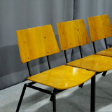 Lot of 4 oak chairs, 1974