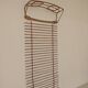 Wall-mounted coat rack in rattan, Czechoslovakia 1960