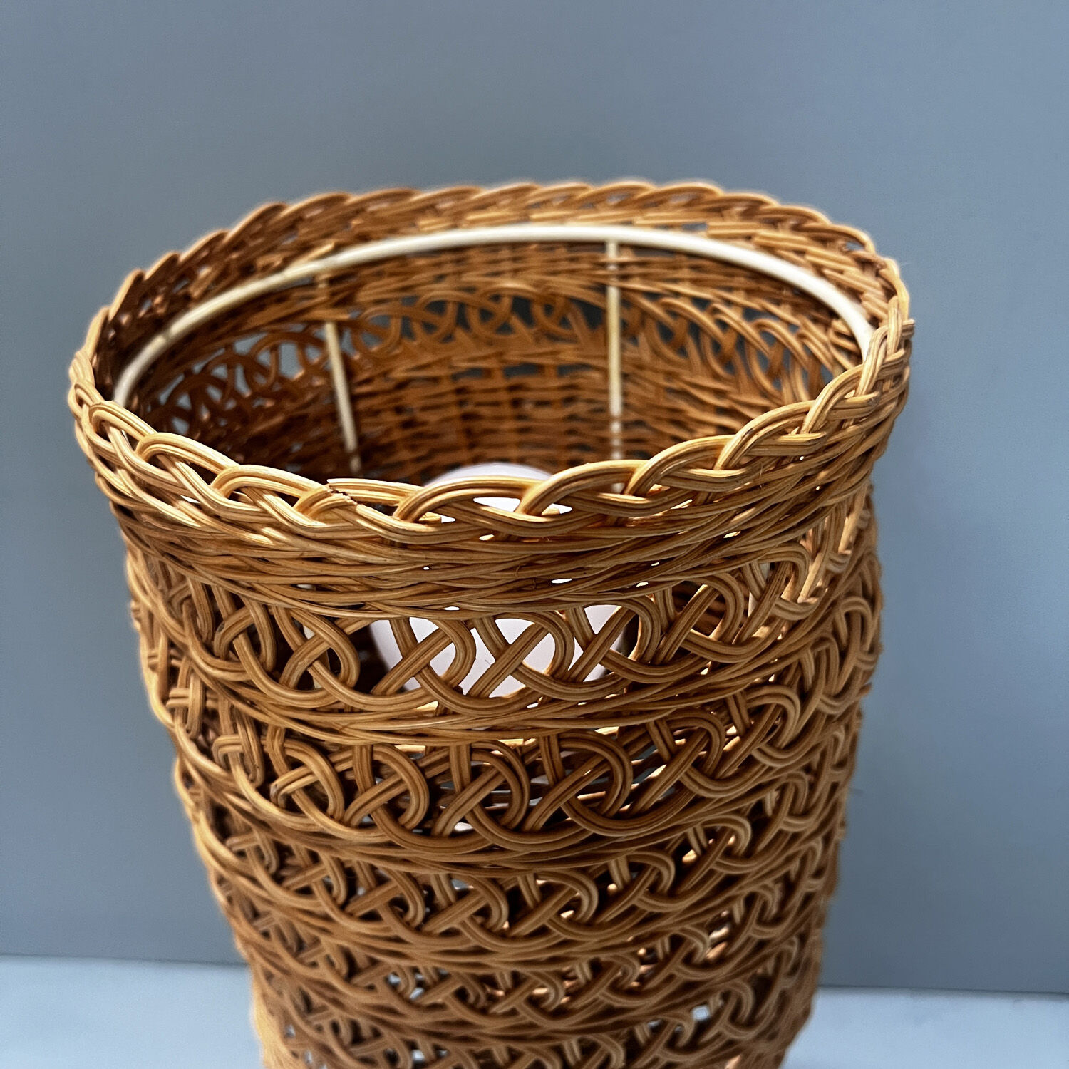 Wicker lamp from the 60s