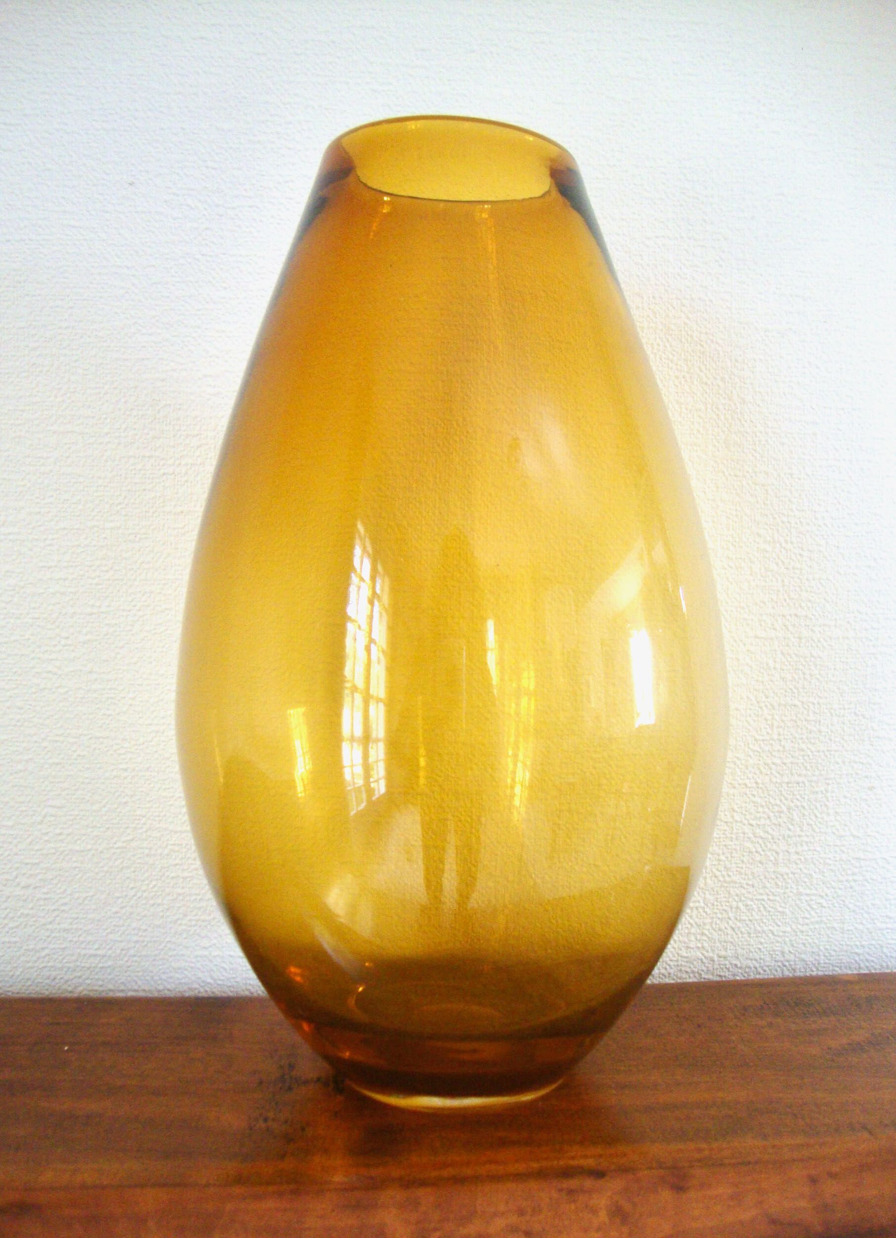 60s blown glass vase