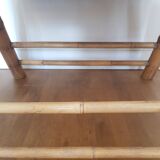 Bamboo and rattan folding chair