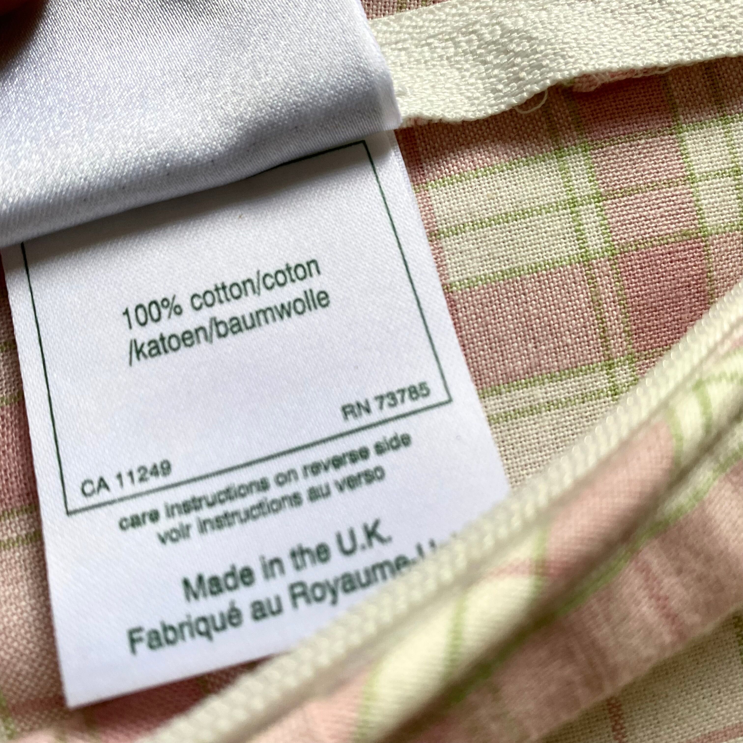 Vintage plaid cushions Laura Ashley