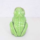 Vase "frog" in dabbling Sarreguemines