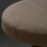 Adjustable Victorian-style piano stool with a jute fabric seat, early 20th century.