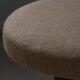 Adjustable Victorian-style piano stool with a jute fabric seat, early 20th century.