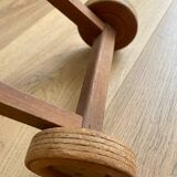 Ancien landeau en bois vintage pour enfant