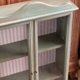 Wall display cabinet wood