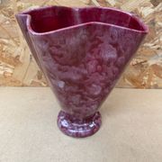 Antique Vase Corolle J. GUET Ceramic Pink Speckled Vintage