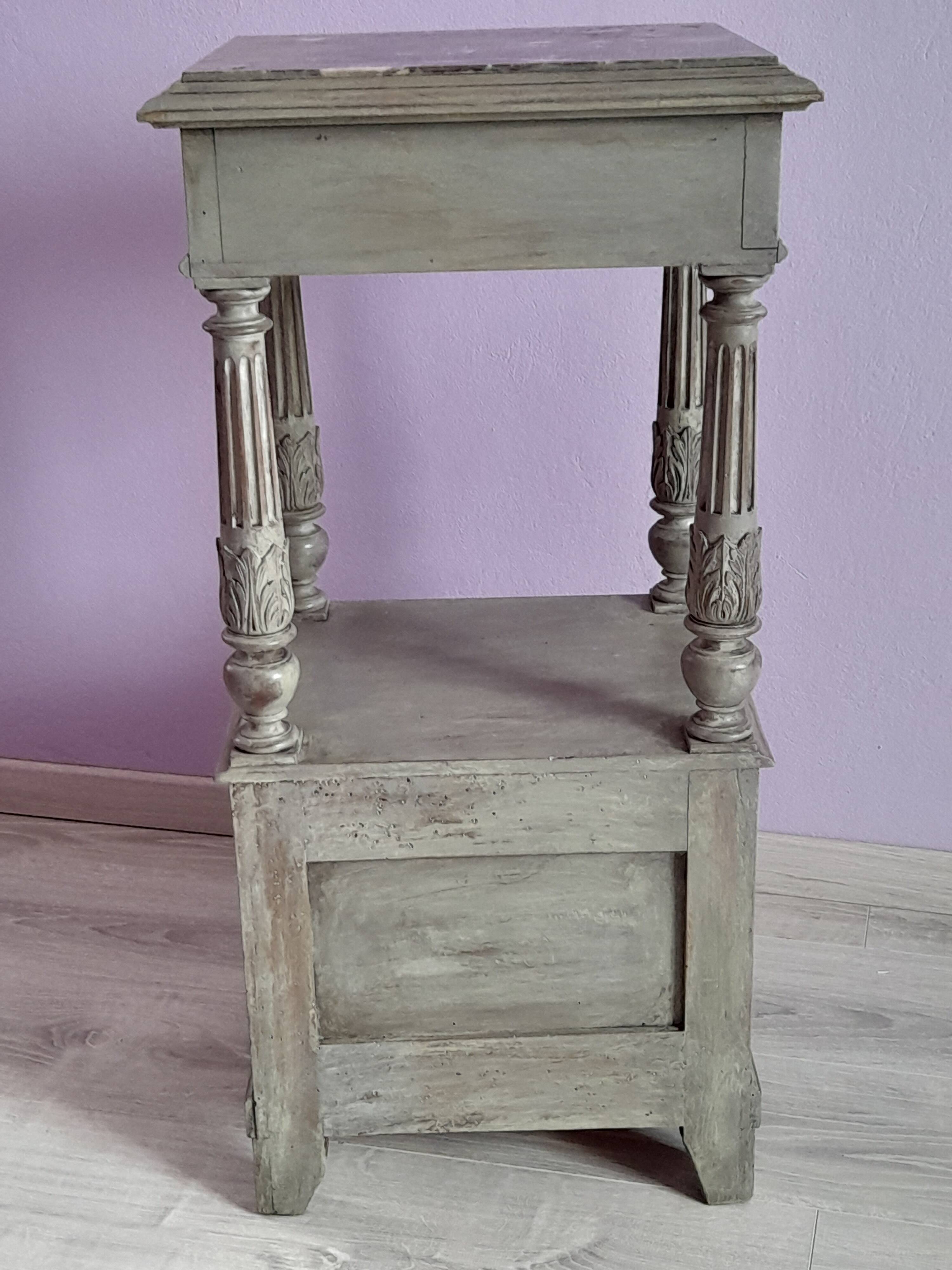 Lacquered bedside table early 20th century