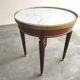 Side table white marble hot water bottle