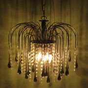 Lustre cascade en verre de Murano italien 1960