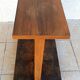 Vintage side table in walnut burl