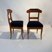 Biedermeier Chairs in Cherry Wood, Germany, 1830s, Set of 5