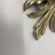 35cm handmade Brass Floral Theatre Wall Ceiling Light, Italy 1970