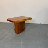 Table d'appoint de style brutaliste japonais, wabi-sabi, milieu du siècle, années 1960