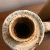 Blue ceramic candle holder