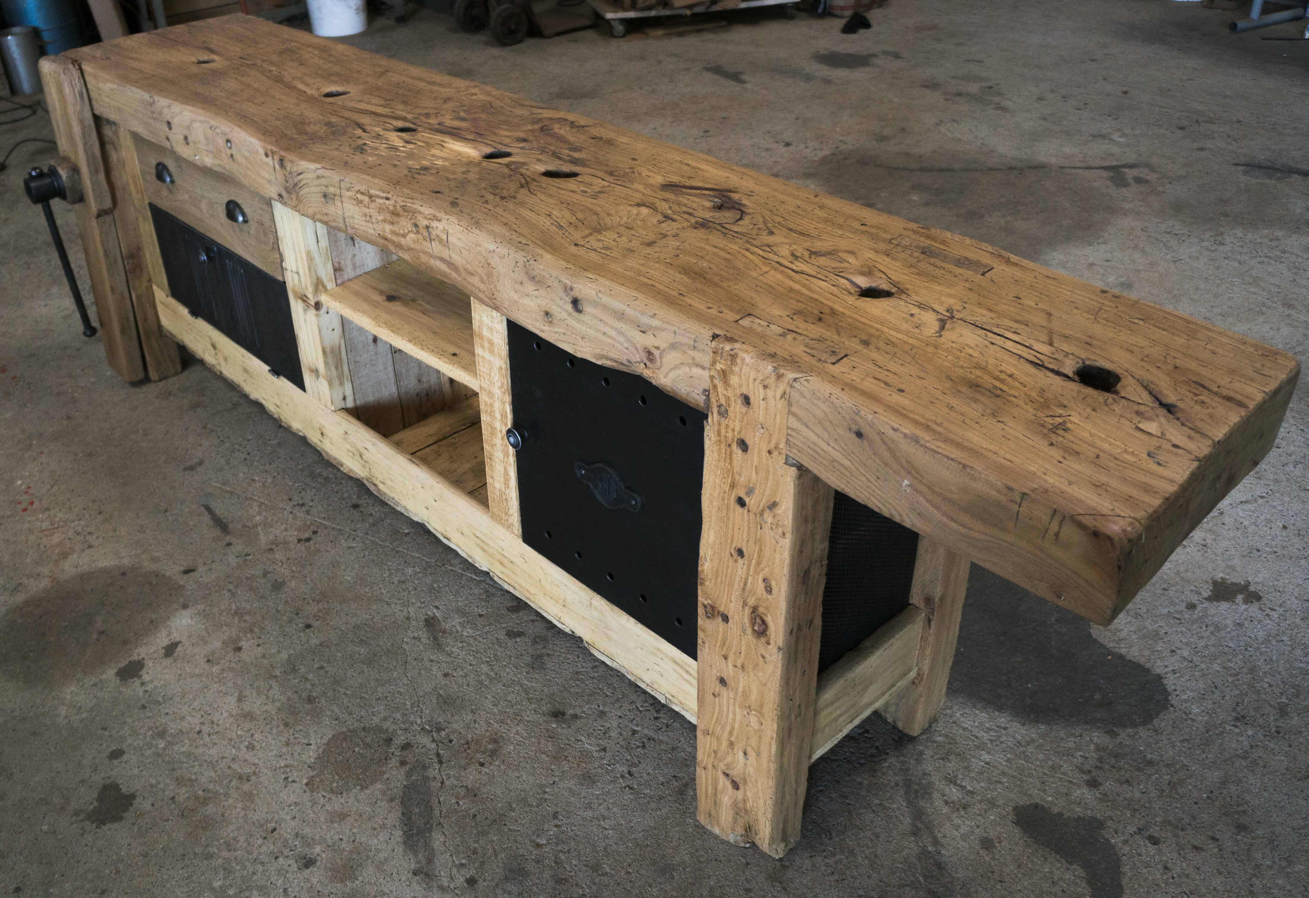 Old carpenter's workbench restored