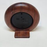 Jaz Quartz Alarm Clock In Wood And Gold Dial