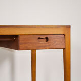 Scandinavian minimalist desk exotic wood 60's
