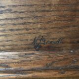 Art Nouveau tray in carved wood signed N.Faraut